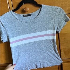 bandy Melville pink and white stripe